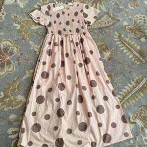 Roolee women full length polka dot dress